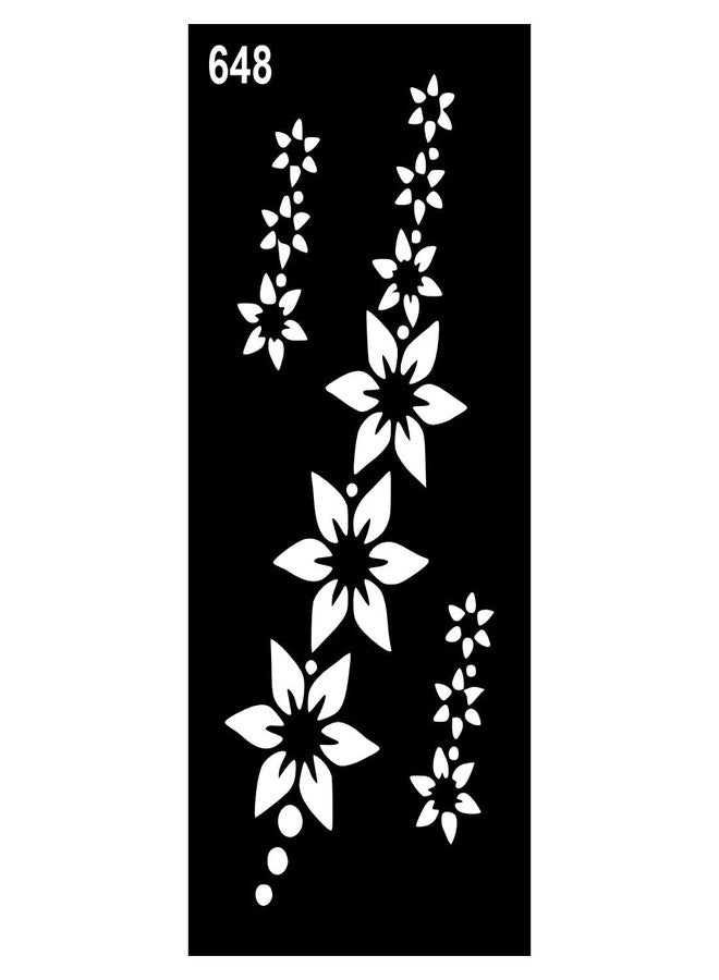 ORDERSHOCK Soft Adhesive Mehndi Art Sticker for Creative Hand Designs - Image 1